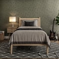 thumbnail image 2 of Camaflexi Mid Century Panel Bed Twin Size Light Oak, 2 of 8