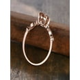 thumbnail image 2 of 1.25 carat Morganite and Diamond Engagement Ring in 10k Rose Gold for Women, 2 of 2