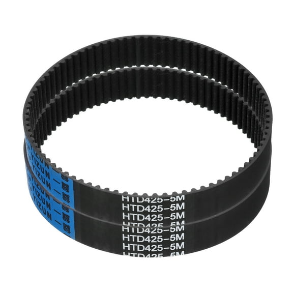2 Packs HTD-5M Rubber Timing Belt 85 Teeth, 425mm Pitch Length x 20mm Width x 3.6mm Height, Pulley Timing Belt