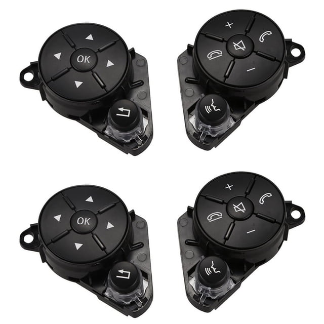 4x Interruptor de Cubierta de Botón Del Volante Izquierdo + Derecho para W204 W212 C200 E260 E320 Glk260