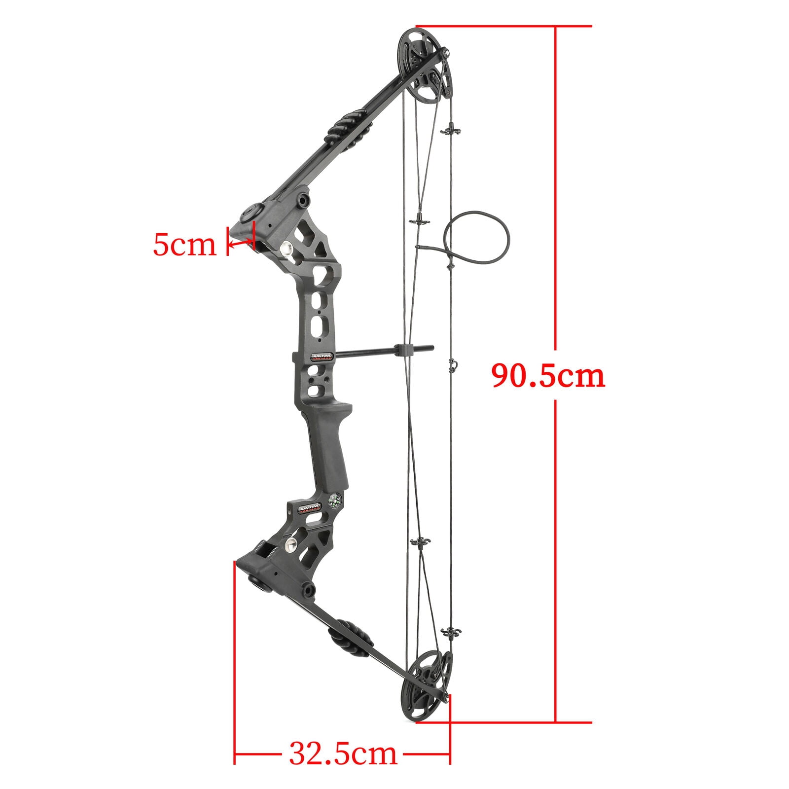 X8 Archery Compound Bow Bag Arrow Set 20-70lb Adjustable Bow Hunting 320FPS RH/LH（Black Bow Arrow Set LH）