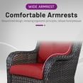 thumbnail image 6 of POCASSY Patio Chairs Set of 4 with Cushions for Porch Deck Backyard, 6 of 9