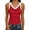 Red*, variant on RUTAYY Women's Tank Tops Summer Ribbed Knit Camisole Sleeveless Tops V-Neck Solid Color Casual Daily Wear Elegant Holiday Vest
