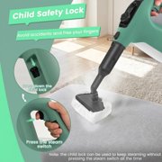 RUIE Handheld Steam Cleaner,1400W Portable Steamer with 14-Piece Accessory Kit and Safety Lock,257°F Steam,16.5 ft Cord,Multi-Surface Steam Cleaner for Home Kitchen Bathroom