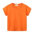 thumbnail image 5 of 3 Pack 1-7T Girls Boys Shirts Short Sleeve Shirt Girls Boys T Shirts Soft Cotton Basic Tees Kids Tshirts Solid Summer Top T-Shirt, 5 of 5
