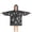 Black Tarot Moon, variant on Red Skull Flower Cross Pattern Blanket Hoodies for Kids 6-13YR Oversize Wearable Blanket Hoodies for Boys Girls Teens