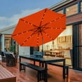 thumbnail image 5 of Costway 10FT Patio Solar Umbrella LED Patio Market Steel Tilt W/Crank Outdoor Orange New, 5 of 12
