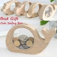 thumbnail image 4 of Coofit Coin Bank Creative Wood Animal Shape Coin Saving Box Money Saving Box, 4 of 7