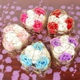 thumbnail image 3 of CNKOO Boc 1 Set Artificial Flower Realistic Looking Eye-catching Wrought Iron Eternal Soap Rose Flower with Exquisite Iron Box Set for Home, 3 of 10