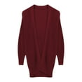 thumbnail image 4 of Vedolay Cardigan Sweaters for Women Long Sleeve Cardigan Coats Knit Button up Tops 2023 Red,XL, 4 of 5