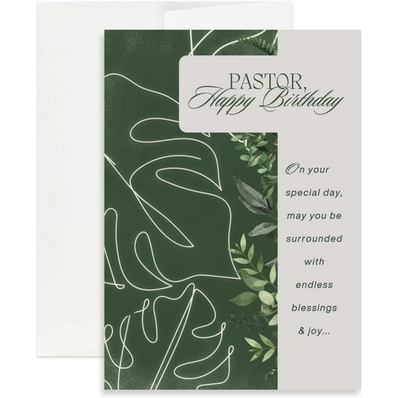 Christian Birthday Card | Pastor Happy Birthday (Single)
