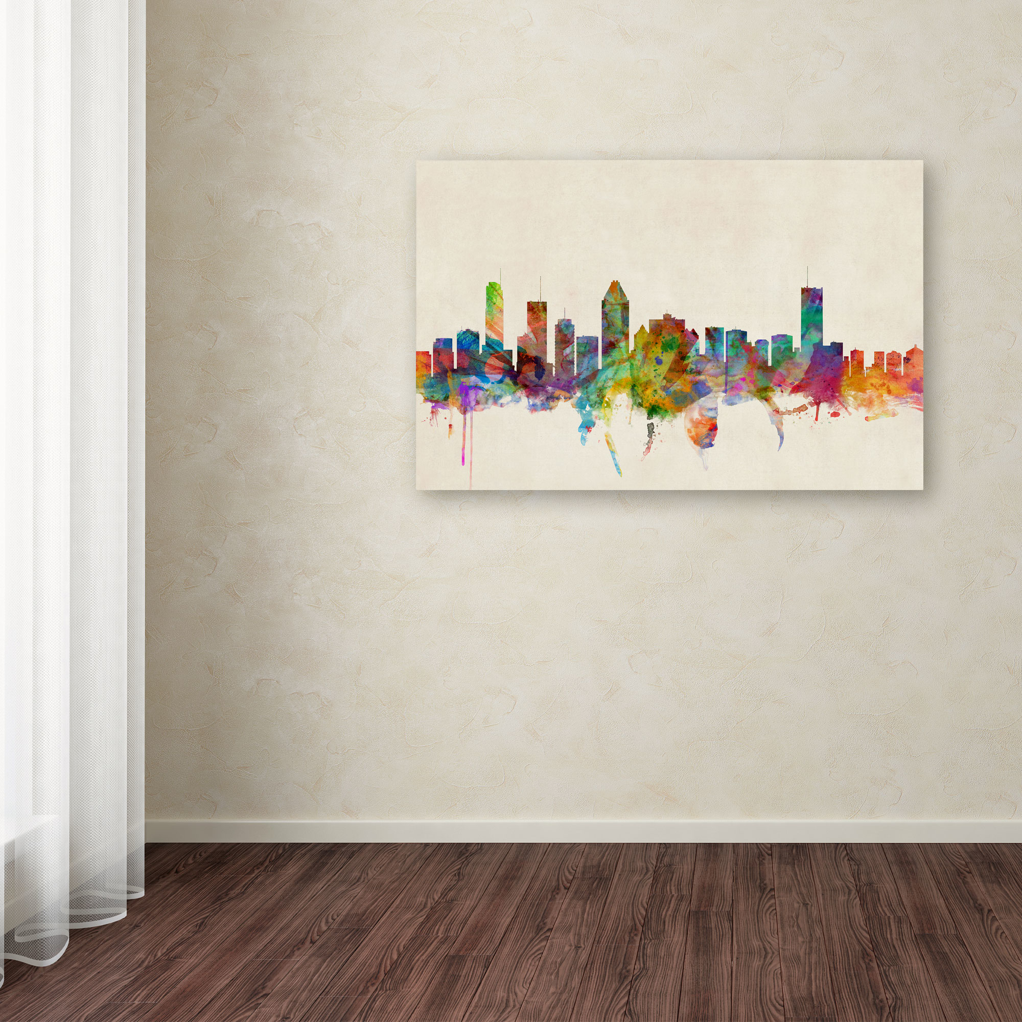Trademark Fine Art "Montreal, Canada" Canvas Art by Michael Tompsett