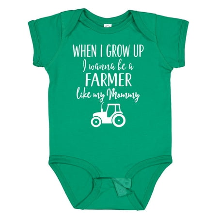 

Inktastic Farmer Like Mommy Farming Gift Baby Boy or Baby Girl Bodysuit