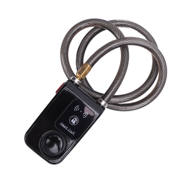 Candado De Motocicleta BT Sin Llave, Candado Antirrobo Para Motocicleta, Candado De Cable De Alarma A Prueba De Agua IP44 Con Aplicación De Alarma, Alarma De Vibración De