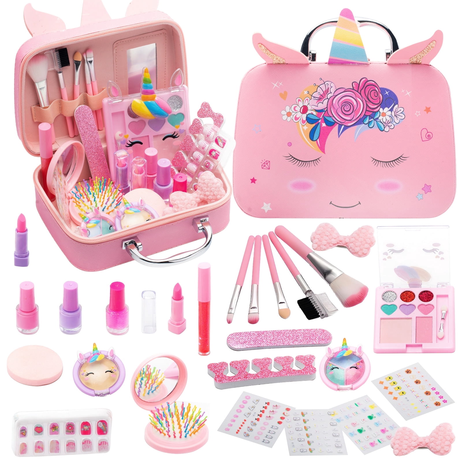 38 Pcs Real Little Princess Makeup Set, Non-Toxic, Washable, Kids