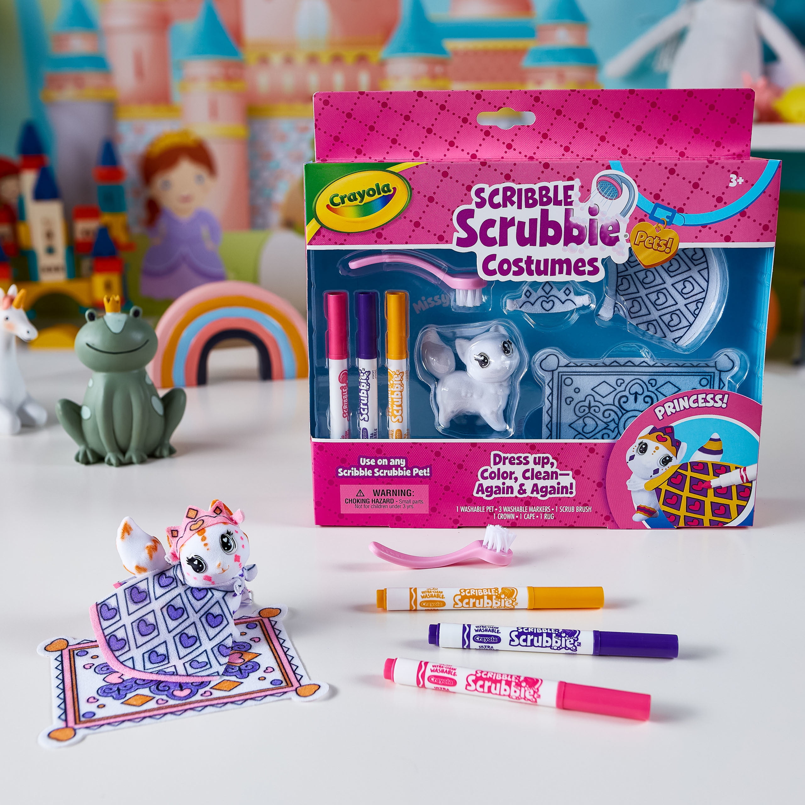 Crayola Scribble Scrubbie Pets Mermaid Playset, Beginner Child