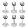 thumbnail image 4 of TOPINCN 6Pcs Flanged Socket Stainless Steel Curtain Rod Brackets Wardrobe Pole Holder US, 4 of 8