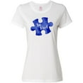 thumbnail image 3 of Inktastic Autism Awareness Be Kind Dark Blue Puzzle Piece Women's T-Shirt, 3 of 5