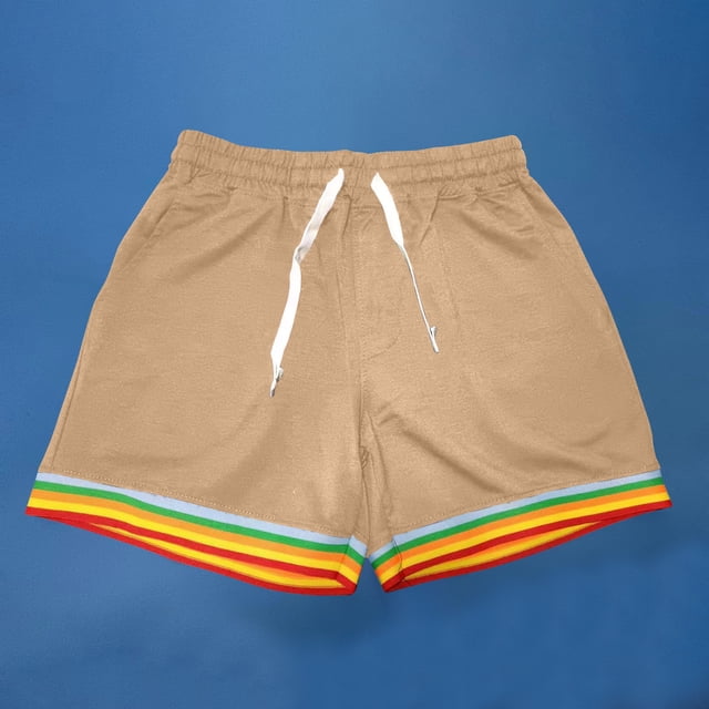 FcBaudy Mens Shorts, Shorts Men Men Solid Color Pockets Pull Rope Fashion Casual Beautiful Pants Men Pants