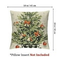 thumbnail image 4 of Heduofu Christmas Decorative Throw Pillow Covers Set of 2, Xmas Tree Winter Holiday Gray Stripes Stocking Porch Outdoor Home Decor 24x24in, 4 of 7