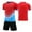 Red, variant on Custom Football Kit Set for Adult and Child, Name Number Team Logo DIY Family Match Personalized Jersey Shirt Shorts Set, Dad and Son Matching Outfits Red XXXXS