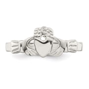 Sterling Silver Solid Claddagh Ring QR960