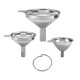 thumbnail image 3 of 3Pcs Multifunctional Stainless Steel Funnel Essentail Oil Water Spices Wine Flask Filter Funnel For, 3 of 5