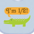 thumbnail image 4 of Inktastic Half Birthday 1/2 Boy Alligator Boys Baby Bib, 4 of 4
