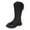 Black, variant on UngA Knee High Boots for Girls Fashion Winter Boots Zipper Tall Little Girl Boots (Toddler/Little Kid/Big Kid),Size 12