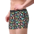 thumbnail image 2 of Pofeuu Alphabet Print Men’s Boxer Briefs, Moisture-Wicking Underwear, Regular,Trunk-Small, 2 of 5