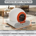 thumbnail image 3 of Self-Cleaning Cat Litter Box,Automatic Cat Litter Box for Multiple Cats,APP Odor Control , 65L Large Capacity,Safety protection Smart Litter Box, 3 of 7
