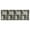 Brown Checkered Geometric, variant on Blue Traditional Floral and Vine Pattern Kitchen Rug Mat,Kitchen Runner Rugs Non Skid Washable,Decorative Kitchen Floor Mats for Kitchen,Sink,Laundry,17"X47"
