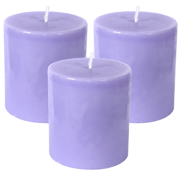 Scented Pillar Candles, 2.8x2.5 in. Wonderful Aroma Long Lasting