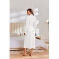 thumbnail image 3 of Ekouaer Robes for Women Lightweight Knit Waffle Bathrobe Full Length Kimono Casual Ladies Loungewear, 3 of 5