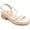 White, variant on Journee Collection Womens TARALIE Leather Open Toe Block Heel