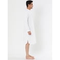 thumbnail image 3 of INSPIRE CHIC Peignoir en Coton pour Homme à Manches Longues Tenue de Nuit Robe de Pyjama Blanc m, 3 of 3