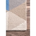 thumbnail image 3 of nuLOOM 200HJHK110B-508 Hand-Hooked Contemporary, Geometric 100 Percent Wool Grey Rug (5-Feet X 8-Feet), 3 of 5