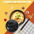 thumbnail image 2 of WHAMVOX Small Sushi Order Bowl Japanese Soup Bowl Sturdy Rice Bowl 9.5X9.5X10.5CM Black, 2 of 8
