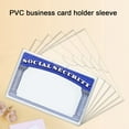 thumbnail image 3 of Sylvtty 10/20 Pcs Social Security Card Sleeves Transparent Medicare Card Protector Water Resistant Clear PVC Card Holder for ID Debit Credit Card, 3 of 7
