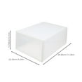 thumbnail image 2 of ULTNICE 4Set Dustproof Transparent Shoeboxes Storage for Miscellaneous Items and Wardrobe Storage Men, 2 of 8