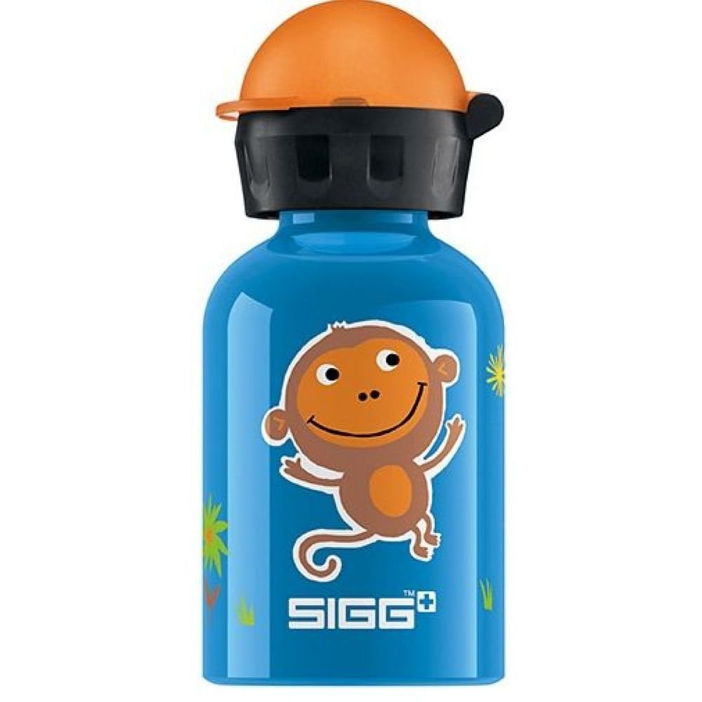 Sigg Jungle Monkey Water Bottle for Kids, 0.3 Liter 6 per case