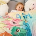thumbnail image 2 of Dinosaur Blanket for Girls, Just A Girl Who Loves Dinosaurs Throw Blanket, Soft Kids Kawaii Blanket Dinosaurs Gifts for Birthday Christmas 50x60 inches, 2 of 6