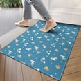 thumbnail image 4 of Blue Cartoon Unicorn Rainbow Cloud Star Balloon Door Rugs,Washable Non Slip Door Mats Indoor,Decorative Door Mats,Entry Mat Indoor for Entrance,Bedroom,Kitchen,Bathroom,17"x30", 4 of 6