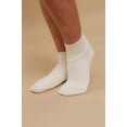 thumbnail image 4 of Women's Cottonique M27700 Latex Free Organic Cotton Booties - 2 Pack (Natural M), 4 of 5