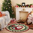 thumbnail image 6 of DAMAI Christmas Santa 3D Rug – Christmas Optical Illusion Rugs, Santa Claus Quilted Round Rug, Decorative Rugs with Depth Pattern for Holiday Entryway Living Room Bedroom Christmas Decor(15.75 Inch), 6 of 6