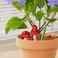 thumbnail image 5 of Tanuke Wooden Mushroom Decor Exquisite Craft Home Office Desktop Ornament for Art Lovers, 3Pcs for Bedroom Study Room Coffee Shop (Blue), 5 of 9