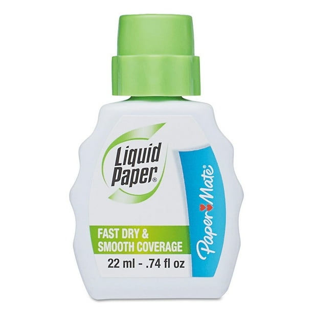 Paper Mate Liquid Paper Fast Dry Correction Fluid, 22 ml Bottle