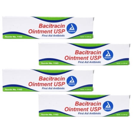 4 Pack - Dynarex First Aid Antibiotic Ointment Tube 1 oz