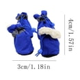 thumbnail image 3 of Winter Fleece Dog Boots with Reflective Tape and Drawstring Closure for Small Medium Dogs, 3 of 5