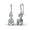 White Gold, variant on Cate & Chloe Kadence 18k White Gold Plated Dangle Earrings with Swarovski Crystals Gift for Women
